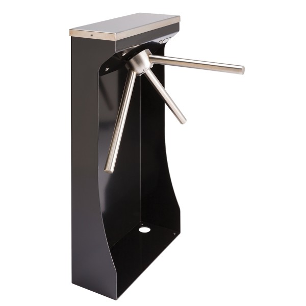 Waist-High Turnstile - Brute Series Bolt Down Steel Cabinet BR5500-S (Black)