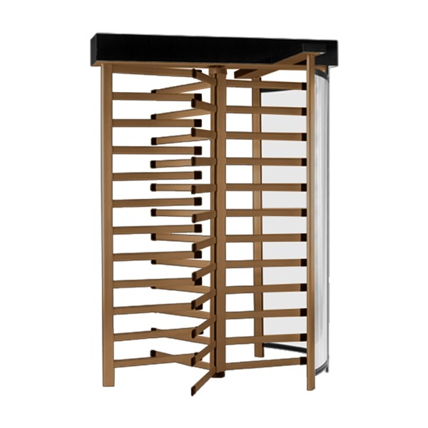 The Tiffany T80-S Full-Height Aluminum Turnstile (Bronze)