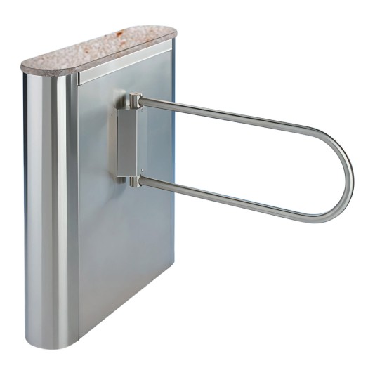Solid Surface Top Turnstile, Executive Series Stainless - EX100-R-ADA (Peach Freeze)