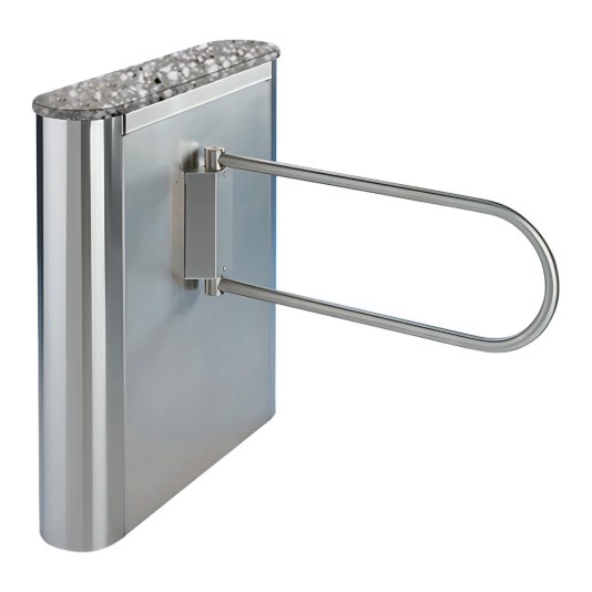 Solid Surface Top Turnstile, Executive Series Stainless - EX100-R-ADA-M (Pewter)