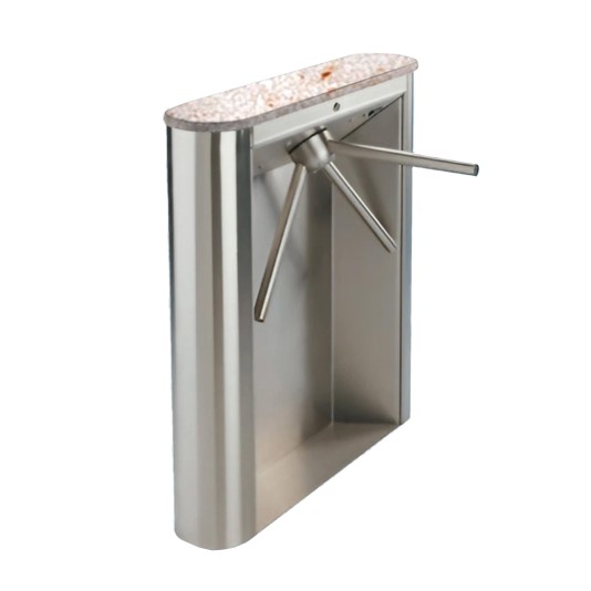 Solid Surface Top Turnstile, Executive Series All Stainless - EX100-R (Peach Freeze)