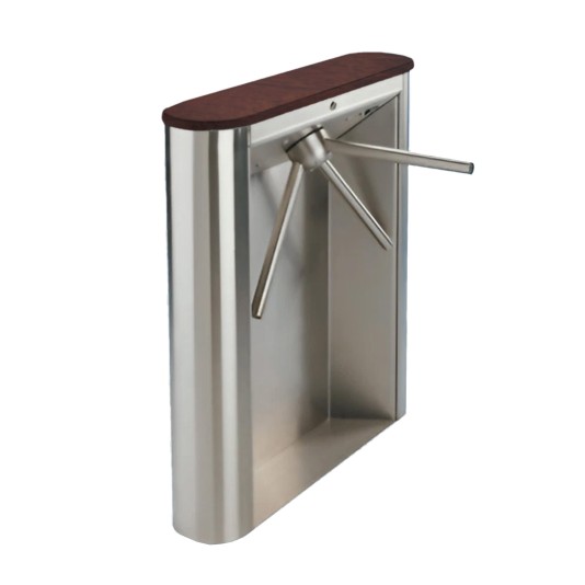 Solid Surface Top Turnstile, Executive Series All Stainless - EX100-R (Walnut Toffee)