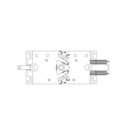 6500 Series Control Head for Full Height Turnstiles with 7/8" Hex Shaft