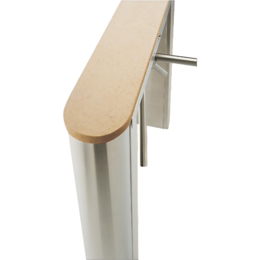 PassThru Waist High Turnstile - Round End Solid Surface Top - PT-R