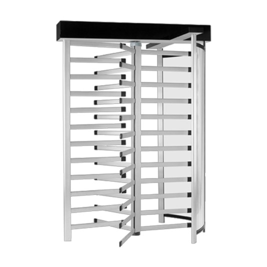 The Tiffany T80-S Full-Height Aluminum Turnstile (Natural Aluminum Clear)