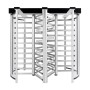 The Tiffany T-80-T Full-Height Tandem Aluminum Turnstile (Natural Aluminum Clear)