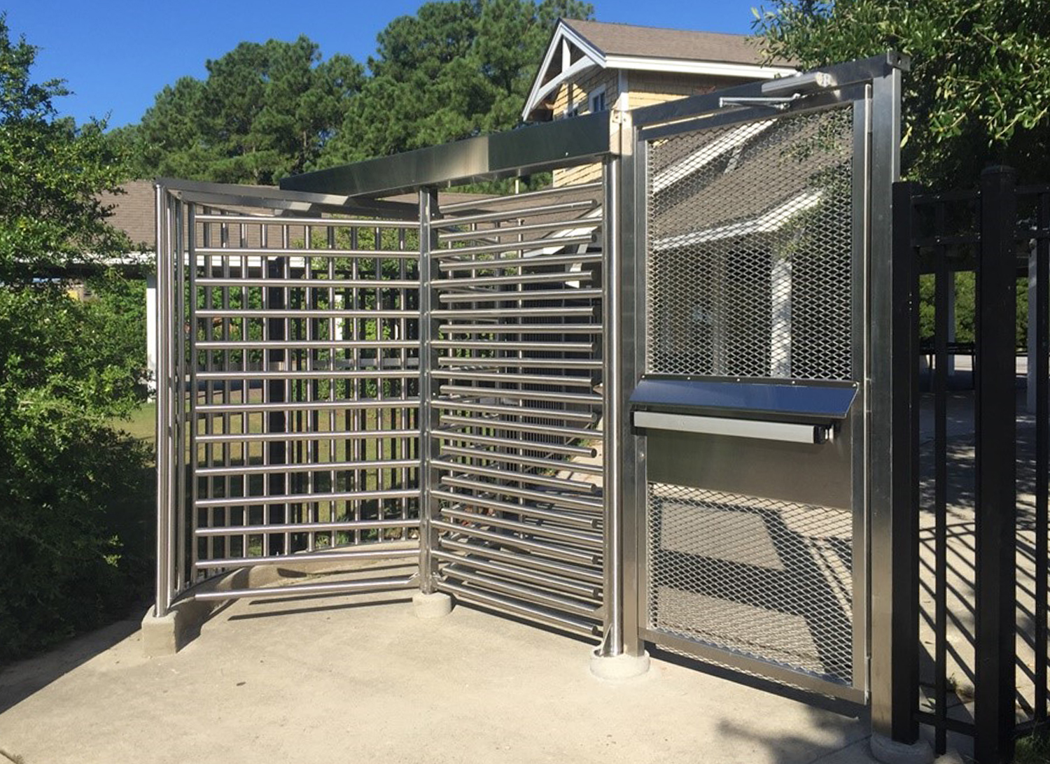 HS400 Series Single Full Height Turnstiles Installed